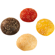 ❆ Assortiment de mini pains burger 4 couleurs 160x18g