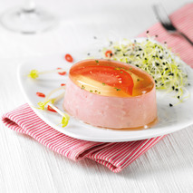 Poached egg with ham in jellyin aspic 12x90g