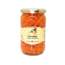 Extra fine baby carrots jar 72cl