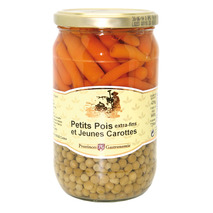 Extra fine peas and baby carrots jar 660g