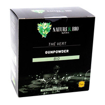 Organic Gunpowder green tea x15 pouchs