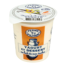 Whole french milk farm yoghurt vanilla 180g