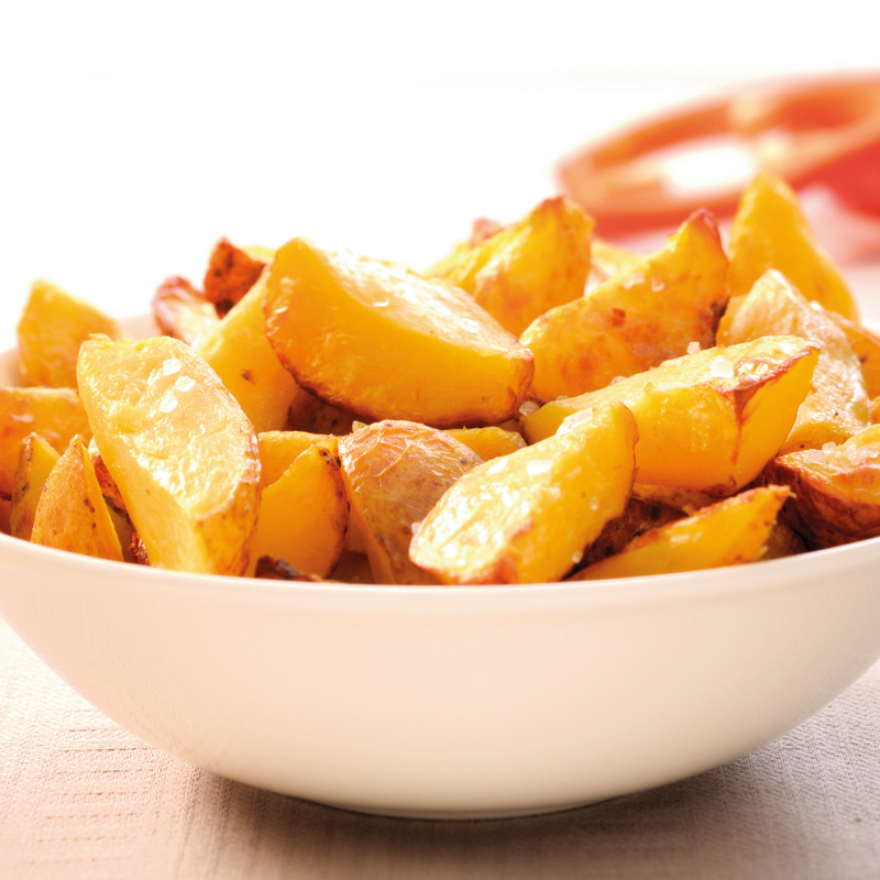 Cooked potato wedges in oil vaccuum packed 2kg