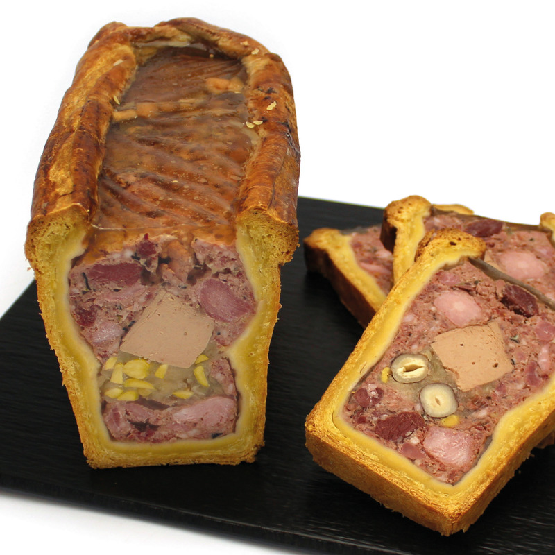 Pâté en croûte 1/2 de cerf aux pommes vertes et noisettes ±2,3kg