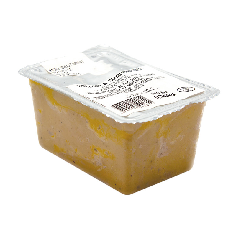 Lightly cooked whole duck foie gras with sauternes 330g