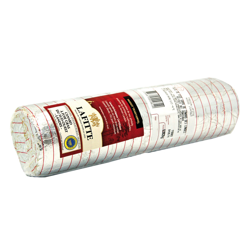 Bloc de foie gras de canard IGP Sud-Ouest mi-cuit 30% morceaux s/ vide ±900g