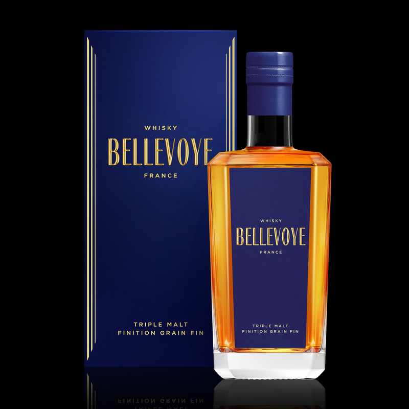 Whisky Bellevoye Bleu 40° 70cl et son étui