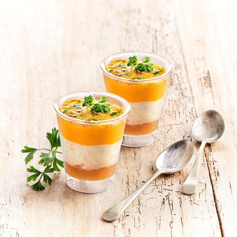 Scallops carrot and apple verrine 6x40g