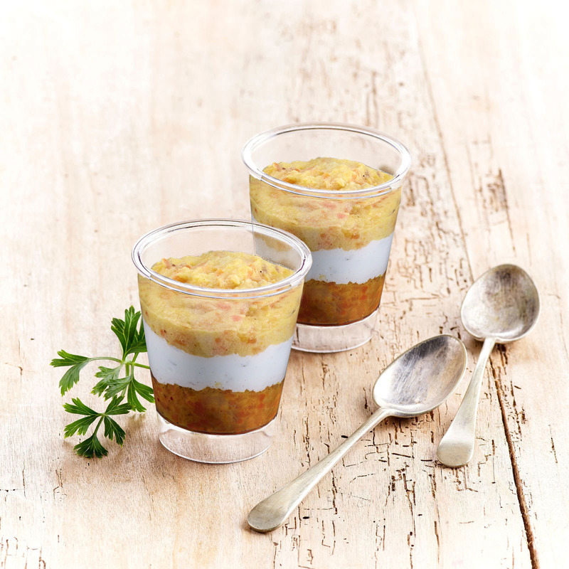Verrine fromage de chèvre carotte butternut 4x40g