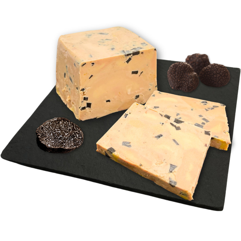 Foie gras de canard français entier mi-cuit truffé Tuber Melanosporum 5% 270g