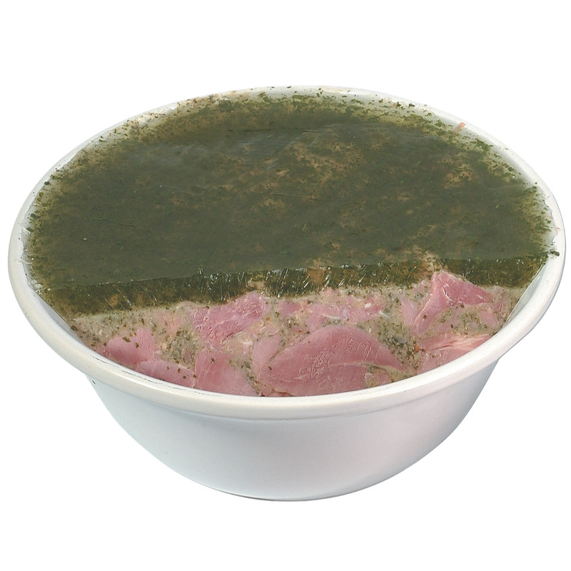 Burgundy ham with parsley french pork salad plastic bowl ±3kg
