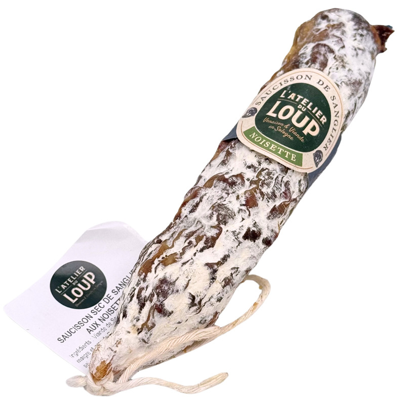 Wild boar sausage with hazelnuts ±170g
