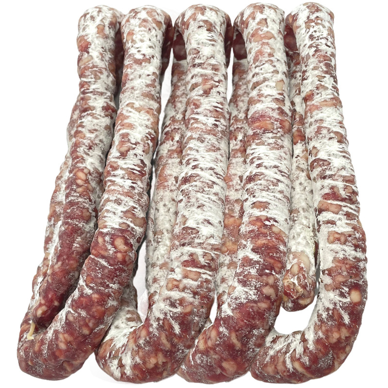 Saucisse sèche à la perche boyau naturel s/ at ±2,5kg