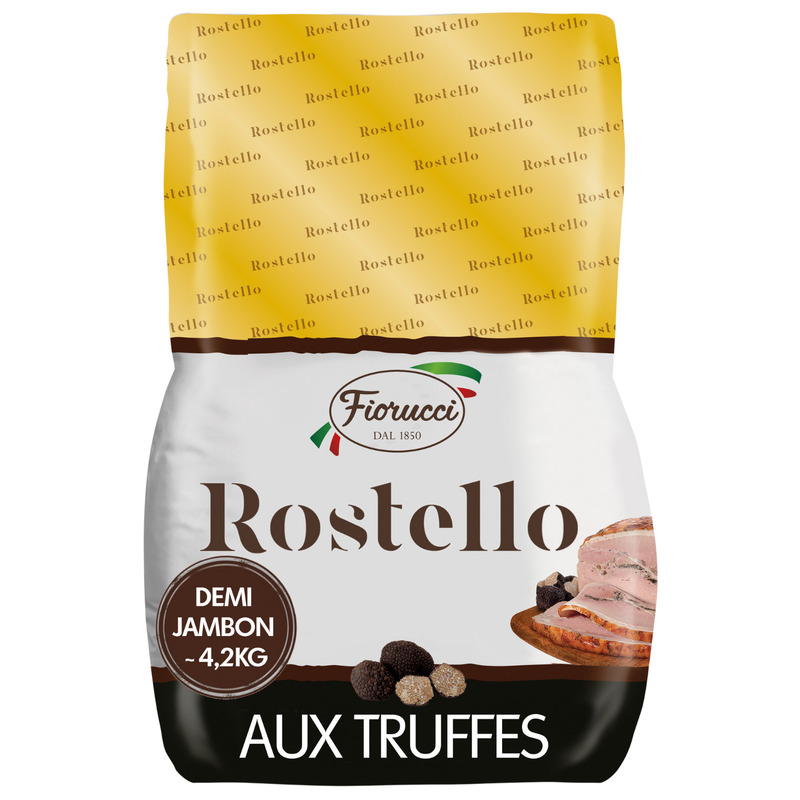 Jambon blanc Rostello à la truffe Tuber Aestivum Vitt. 1%  1/2 ±4,25kg