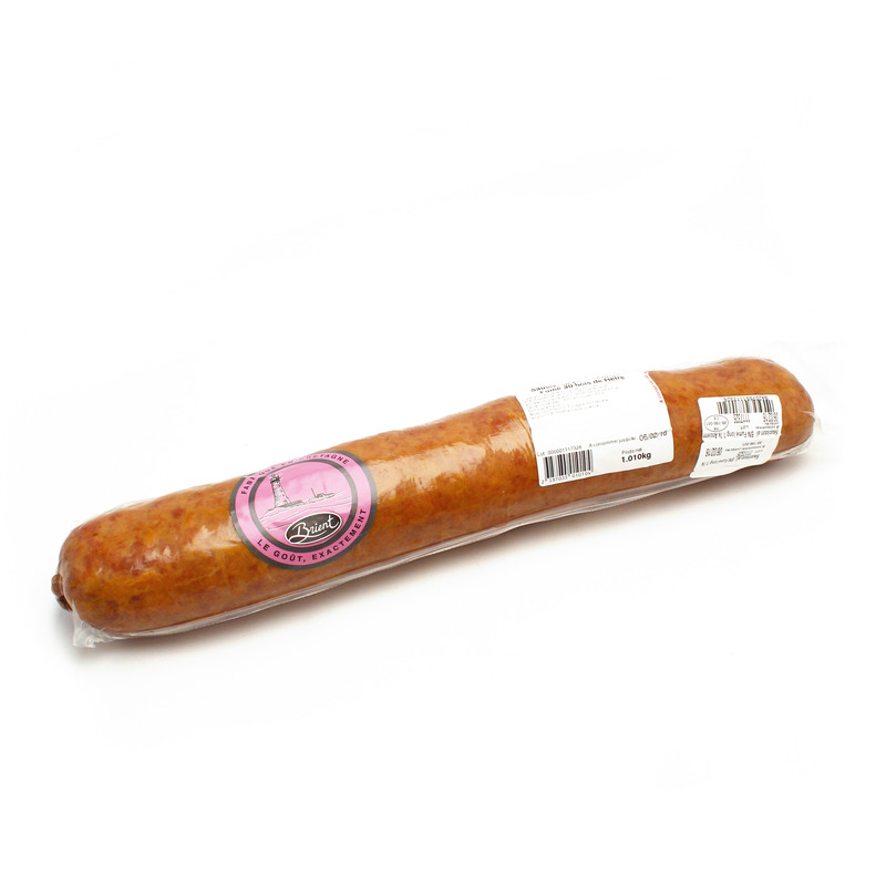 Smoked long garlic sausage LPF vacuum packed ±1kg
