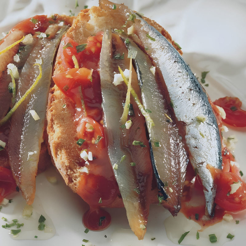Anchois de Cantabrie Fumés à l'Huile d'Olive 100g