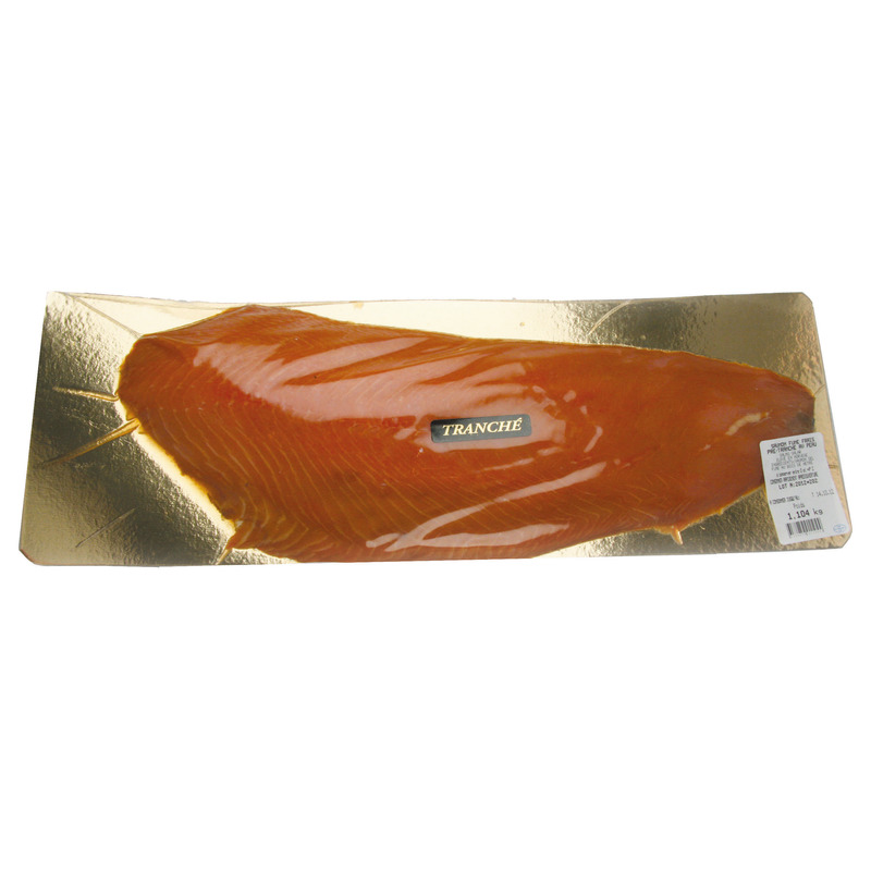 Machine-sliced Norwegian smoked salmon 1kg