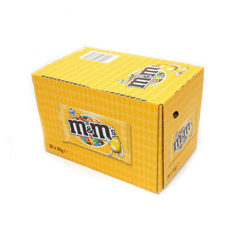 M&M's jaune Peanut maxi sachet 200g - carton de 27