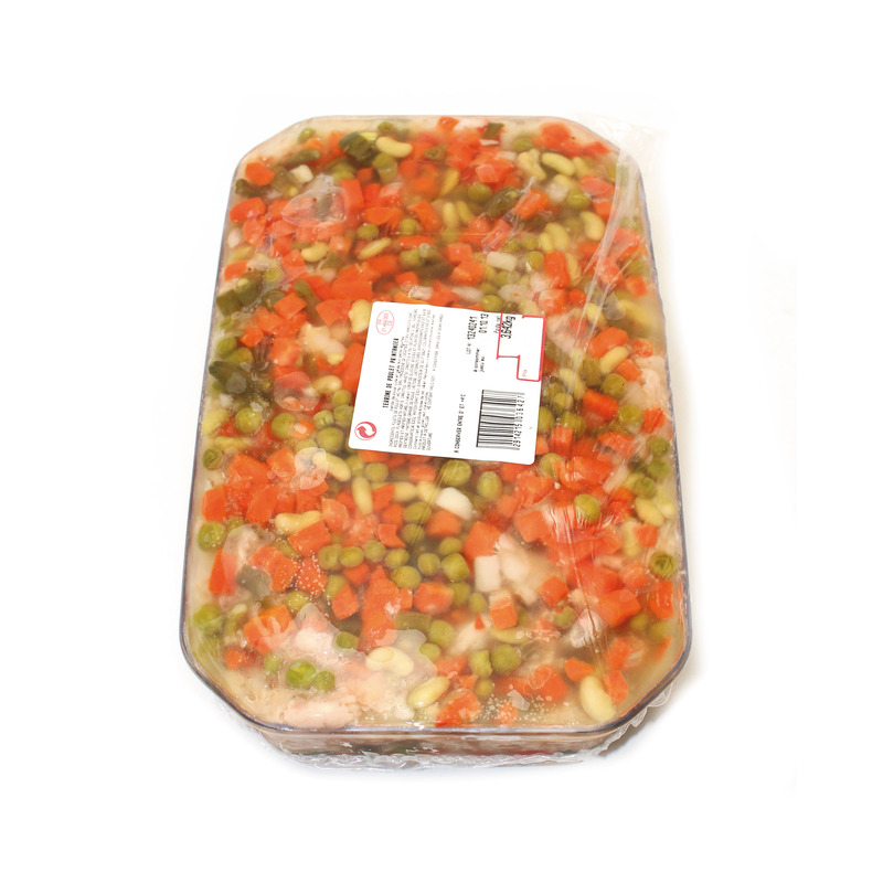 Terrine de volaille printanière plat verre ±3,5kg