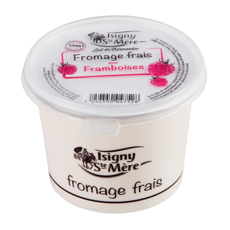 Fromage blanc aux framboises (25%) 40% MG 500g