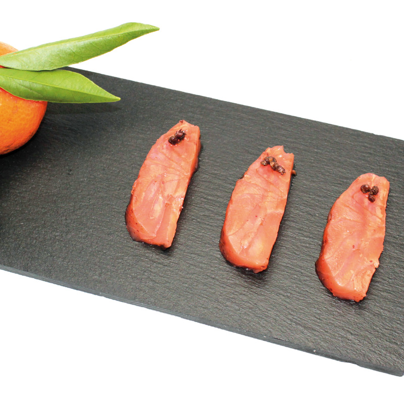Coeur de filet de saumon fumé d'Écosse mariné à la mandarine 400g