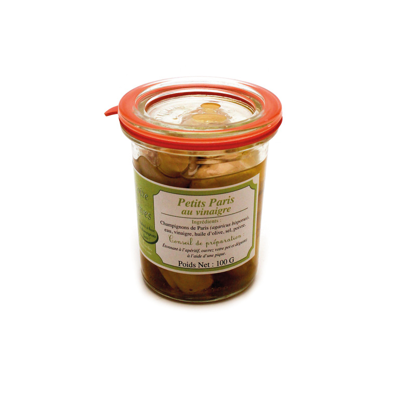 Petits champignons de Paris au vinaigre 100g