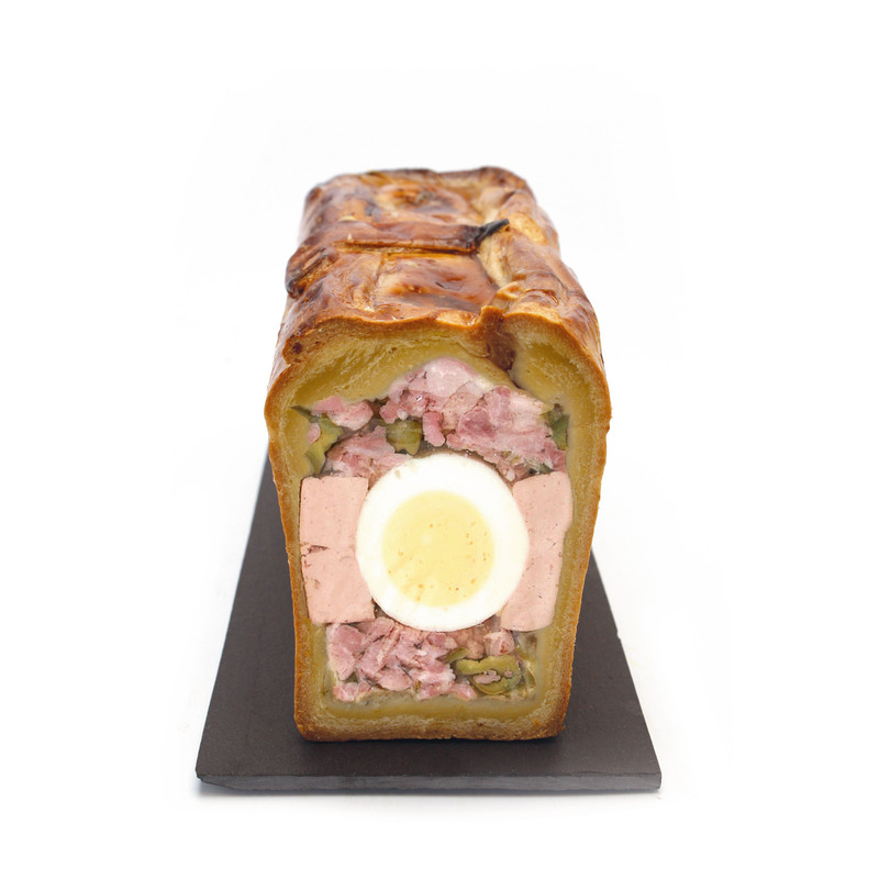 Easter Pâté en Croute with eggs and gherkins ±2.5kg