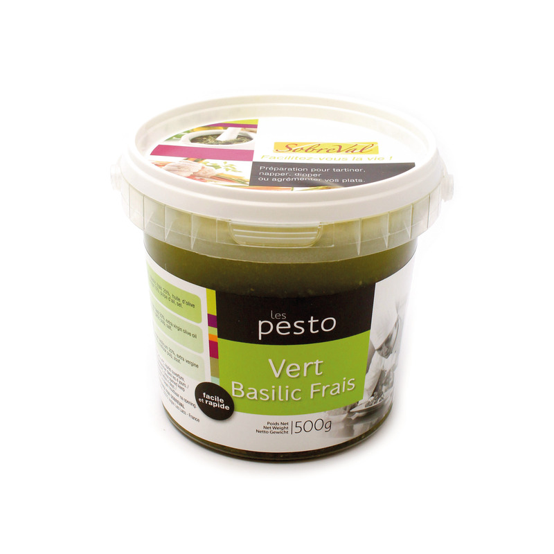 Pesto vert au basilic frais seau 500g