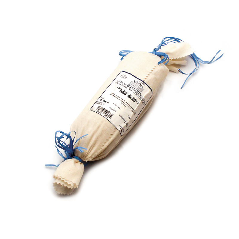 French duck foie gras cooked roulade in cloth ±500g
