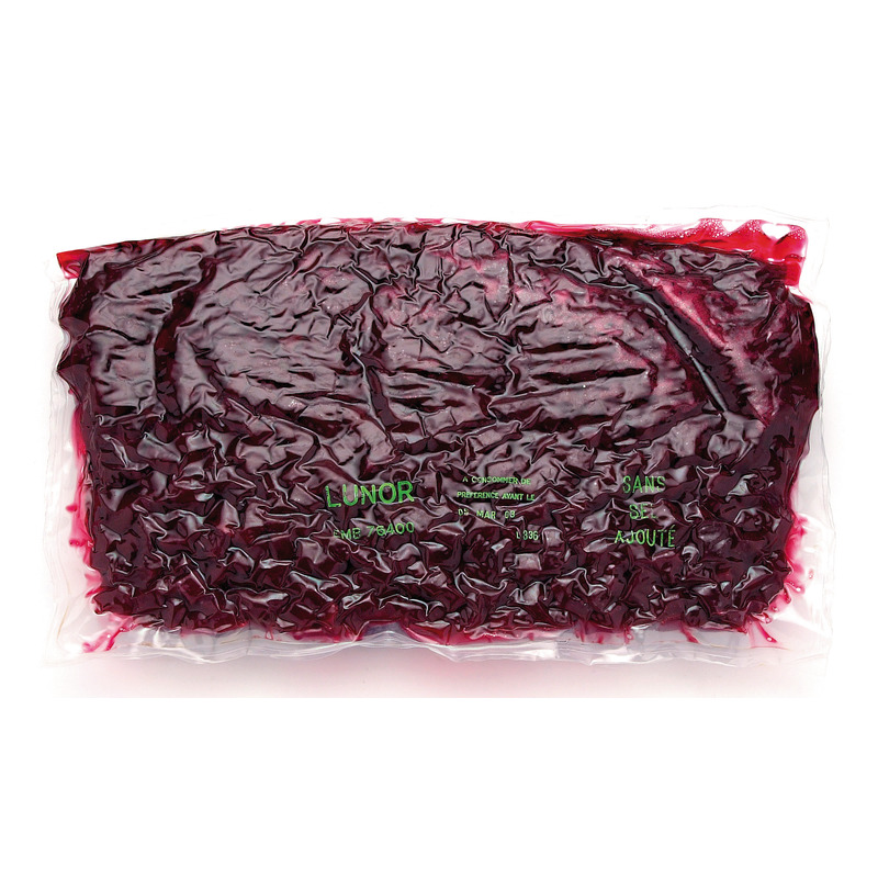 Cubed steamed beetroot french origin vacuum packed 2.5kg