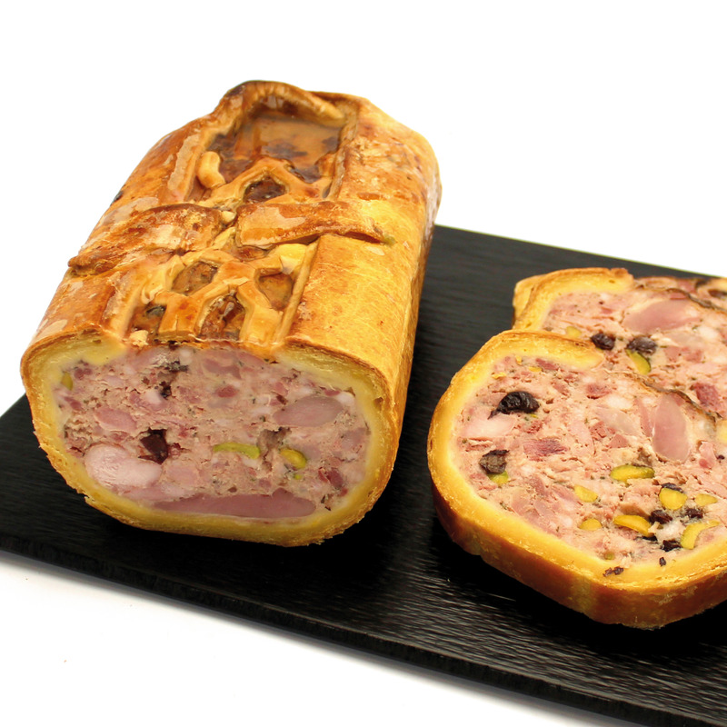 Quail and Zante grapes pâté en croûte ±2kg