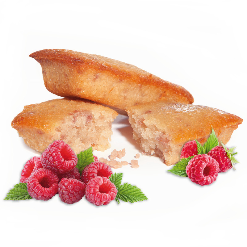 Baby raspberry financier x±15 box 150g