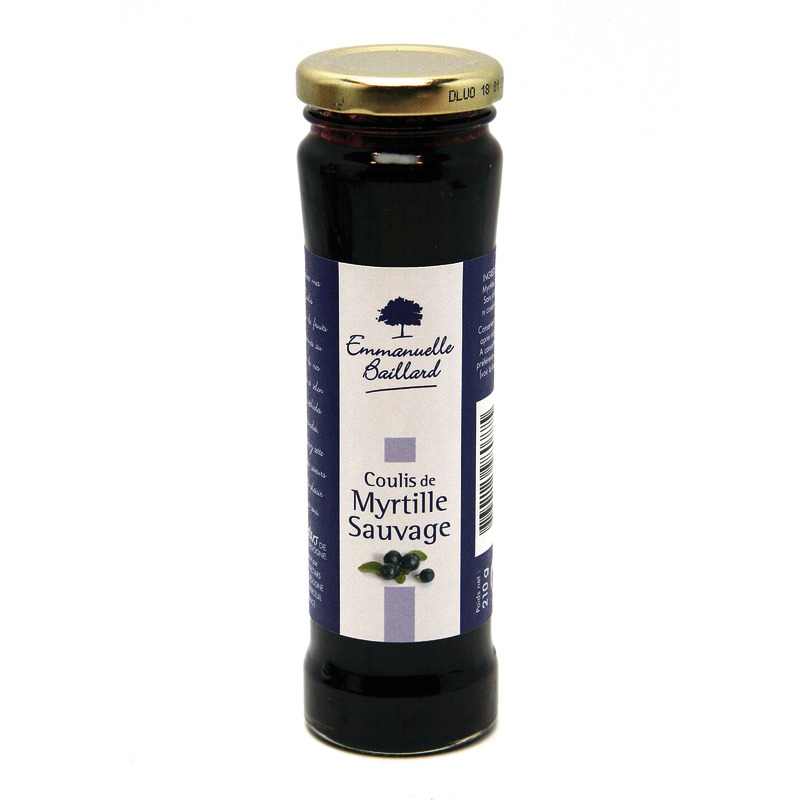 Coulis de myrtille sauvage française 210g