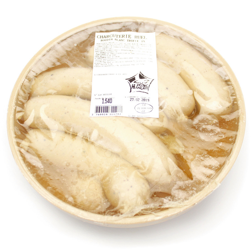Boudin blanc à la truffe (tuber brumale) 1% en gelée pasteurisé LPF 12x125g