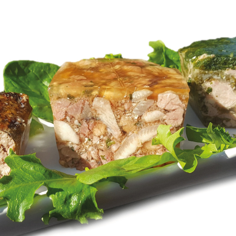 Pâté de tête persillé terrine aspect bois 350g