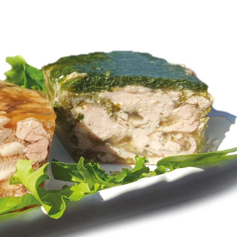 Jambon persillé de Bourgogne terrine aspect bois 350g
