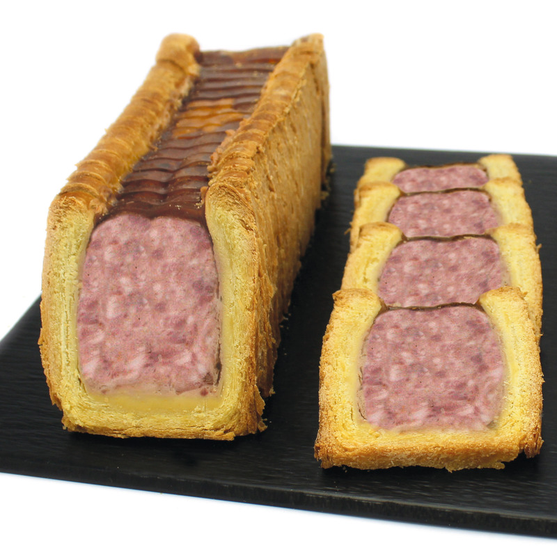 Pâté en croûte catering pre-sliced french pork ±1.2kg