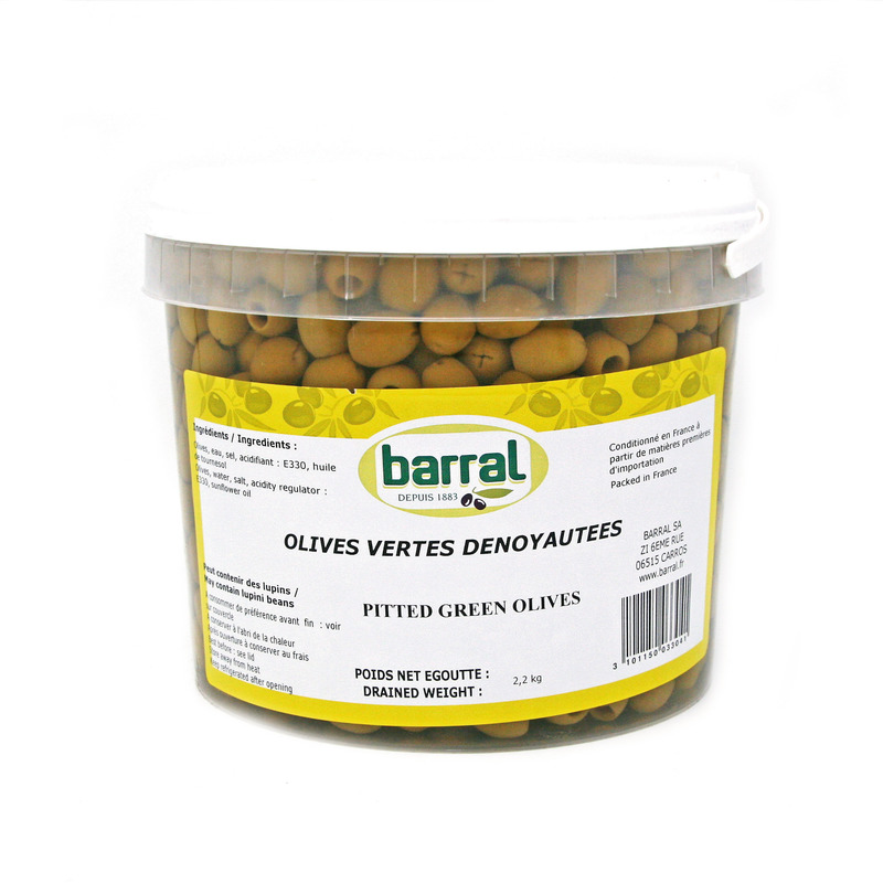 Pitted green olives 2.2kg