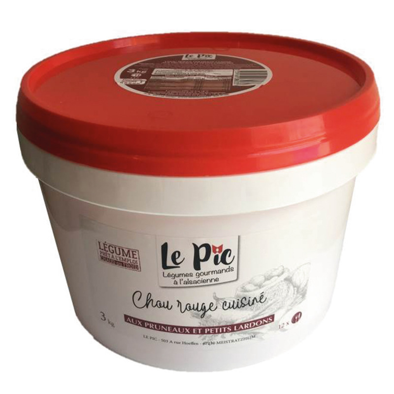 Chou rouge cuisiné aux pruneaux seau 3kg