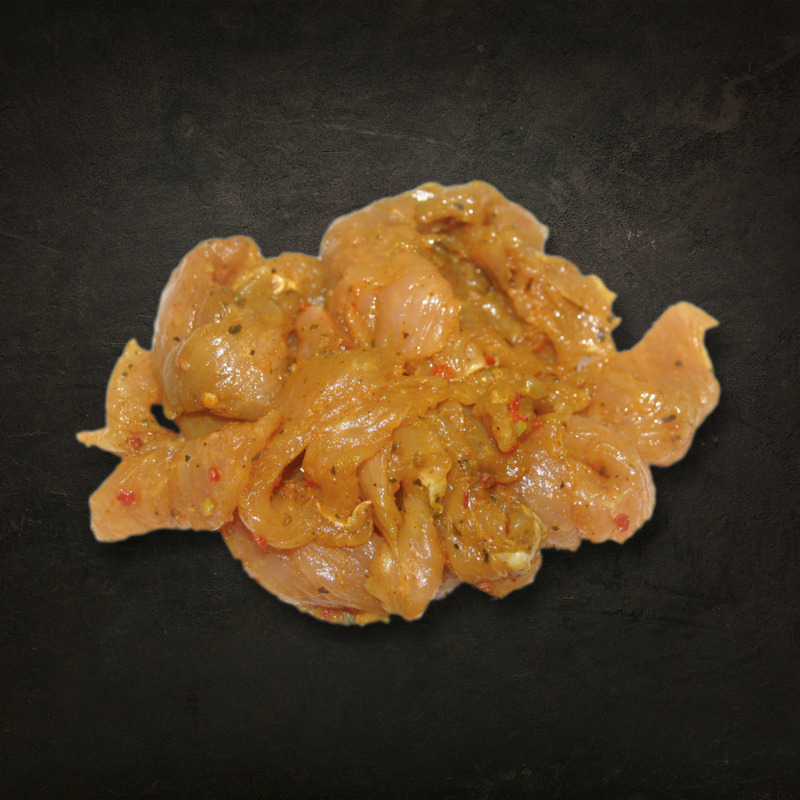 Émincé de dinde au curry s/ at 500g