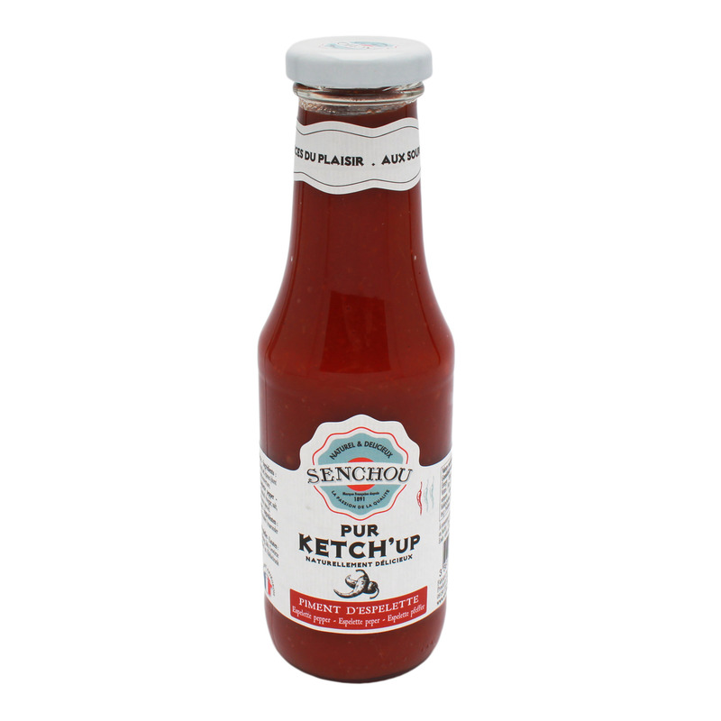 Traditional Espelette chilli pepper ketchup bottle 360g