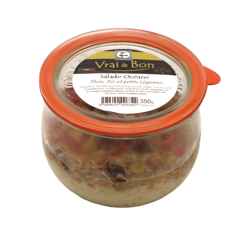 Salade Océane de thon, riz et petits légumes 350g