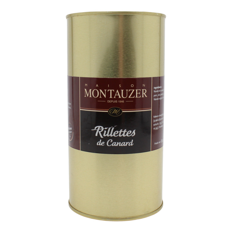 Rillettes de canard viande française boîte 800g