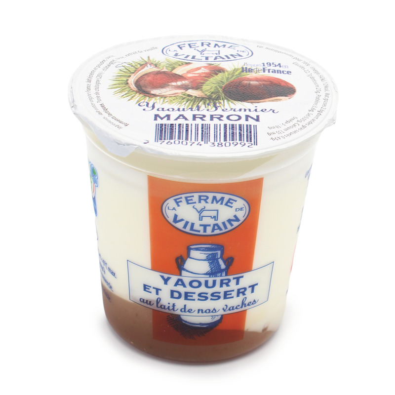 Whole french milk farm yoghurt chestnut cream 180g
