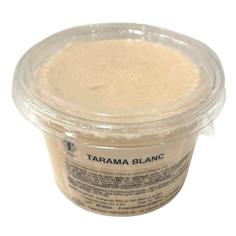 White taramasalata codfish 41.9% 500g
