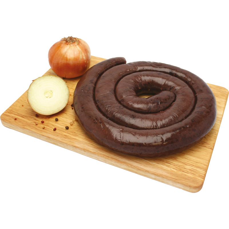 Black pudding with onions LPF vacuum packed ±1.5kg