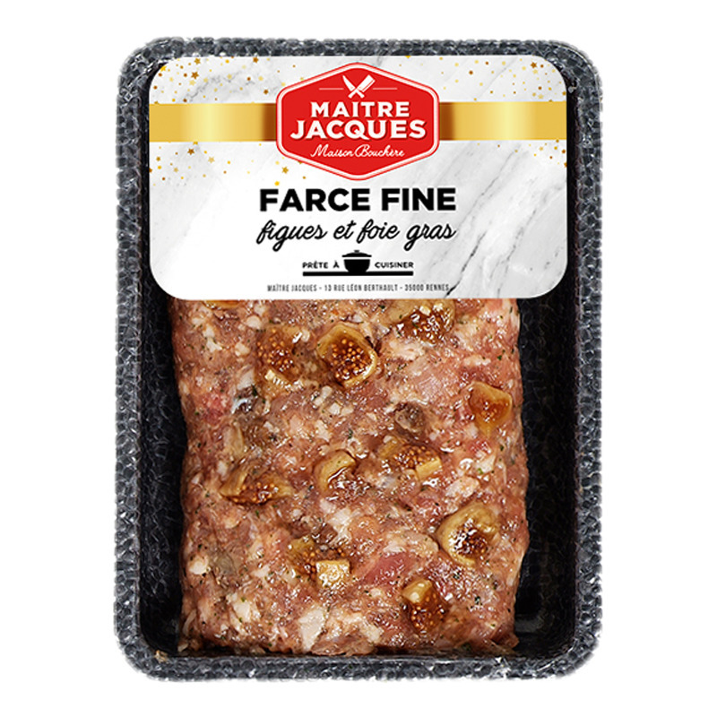 Farce fine à la figue et au foie gras de canard 11% 400g