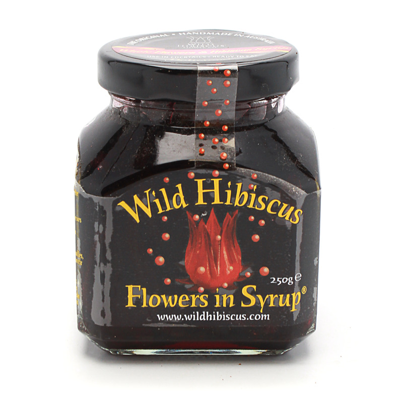Wild hibiscus flowers in syrup 250g