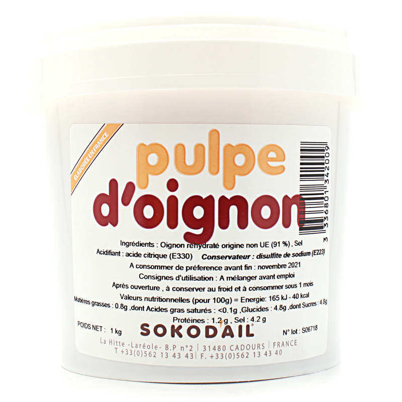 Pulpe d'oignon pot 1kg