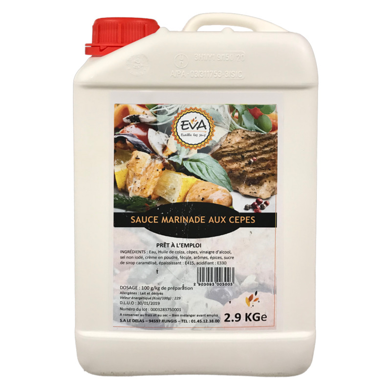 Marinade aux cèpes bidon 2,9kg